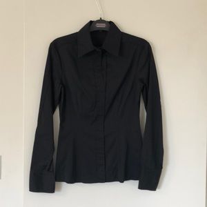 Hugo Boss EUC Bashina Stretch Blouse Black Size 2
